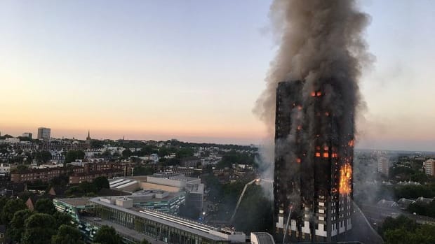 Child's Note Found Outside Grenfell Tower Blaze (Photo) Promo Image