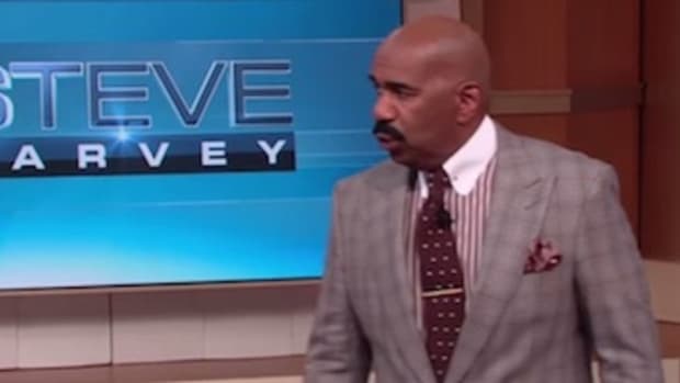 Steve Harvey Takes One Look At What Woman Was Wearing, Walks Off Stage (Video) Promo Image