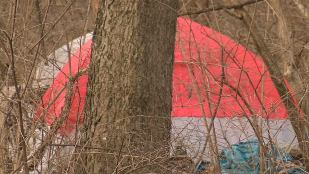 Police Provide Help To Homeless Family Living In Tent Promo Image