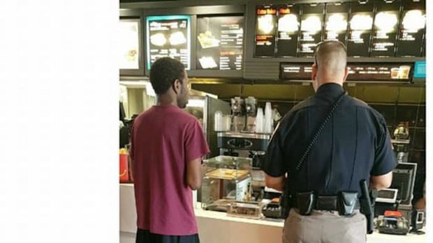 Customers At McDonald's Notice Encounter Between Black Teen And Cop, Pull Out Phones And Record It Promo Image