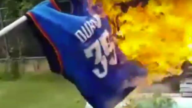 Oklahoma City Thunder Fans Slam Kevin Durant (Video) Promo Image