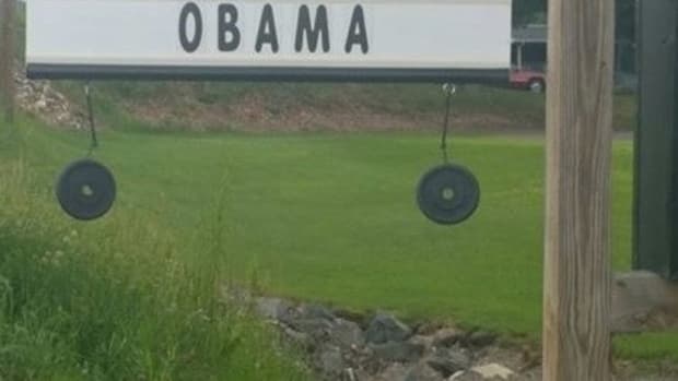 Property Owner To People Offended By His Obama Sign: It's A Joke, Get Over It (Photo) Promo Image