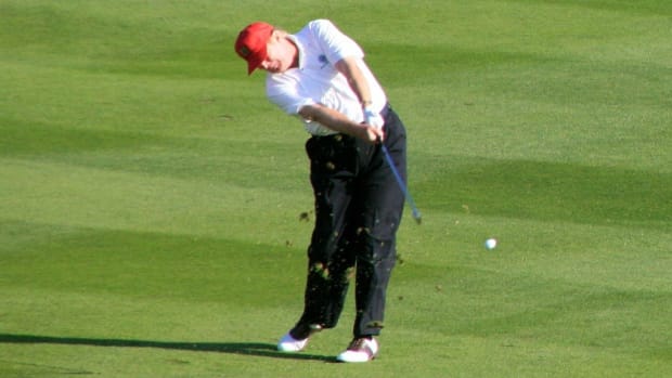 Trump To Golf Friends: White House Is 'A Real Dump' Promo Image