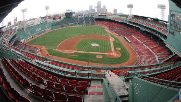 Protesters Hang Racism Sign In Fenway Park (Photo) Promo Image