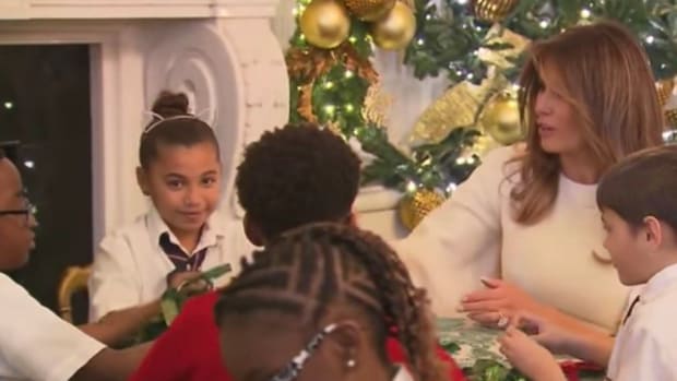 Melania kicks off the Christmas season at the White House — and gets the ultimate compliment Promo Image