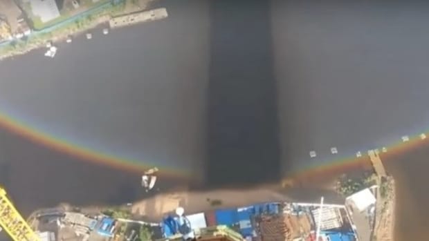 Construction Crew Notices Something Strange About Rainbow, Makes Unbelievable Discovery (Video) Promo Image