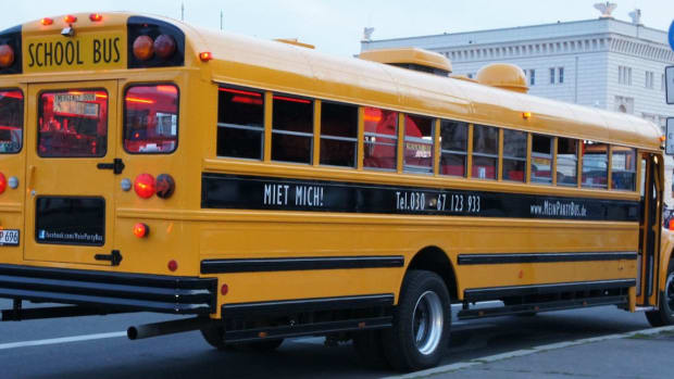 Teen Drives School Bus To Safety (Video) Promo Image