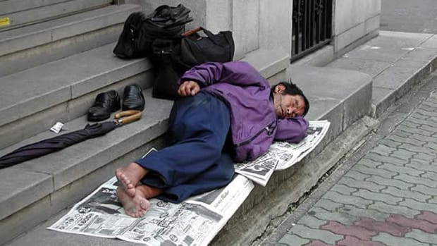 Homeless.