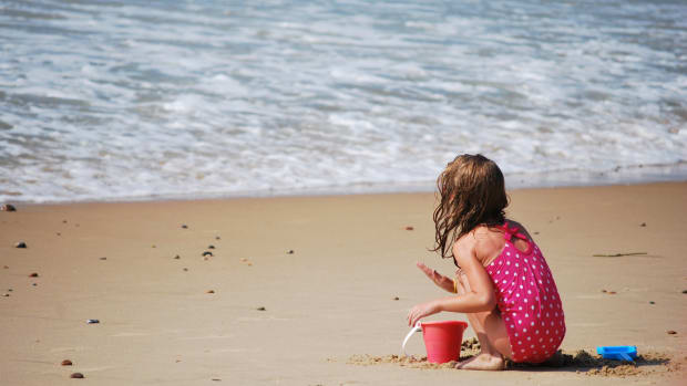 Child On Beach.