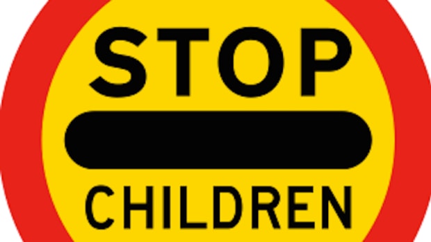 School Crossing Sign.