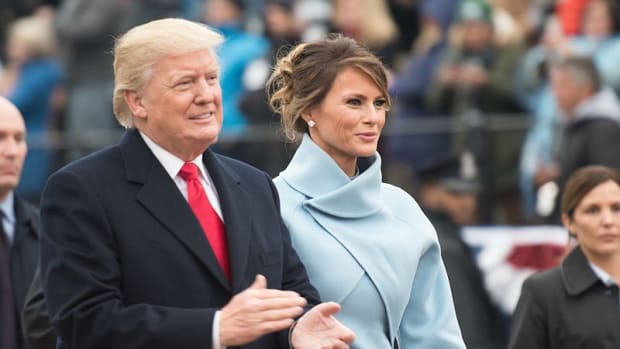 Melania Trump Leaves White House Without Donald Trump (Video) Promo Image
