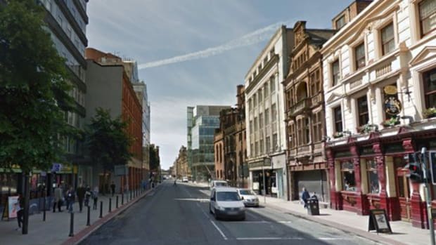 The street in Manchester where the incident took place