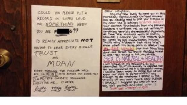 Here's How One Woman Responded After Her Neighbor Left A Note About Her Sex Life (Photo) Promo Image