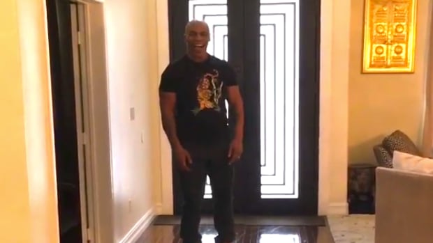 Mike Tyson on Hoverboard