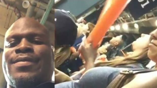 Woman caught snorting substance at baseball game