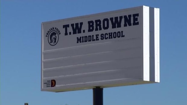 T.W. Browne Middle School in Dallas, Texas