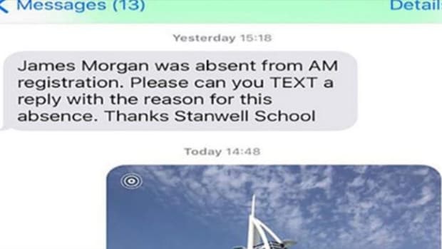 Father Text Messages School Photo To Explain Son's Absence (Photos) Promo Image