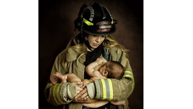 Here's The Photo That Could Get One Firefighter Fired (Photo) Promo Image