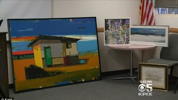 A man sold over $300,000 worth of stolen artwork on social media and to pawn shops; artwork taken from a home he was illegally squatting in.
