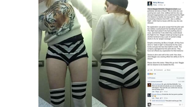 Airline Crew Says Woman's Shorts Too Short To Fly Promo Image