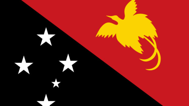 Papua New Guinea Flag.