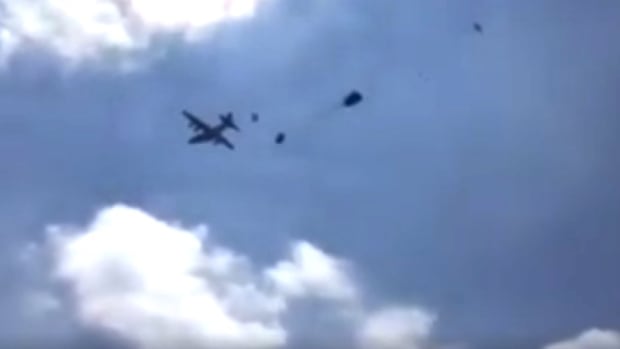 Three Humvees Free Fall From U.S. Army Planes (Video) Promo Image