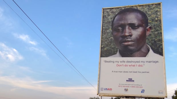 An anti-domestic violence billboard.