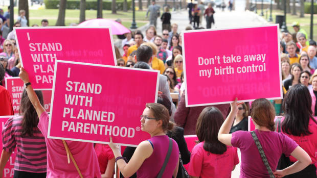 Planned Parenthood supporters
