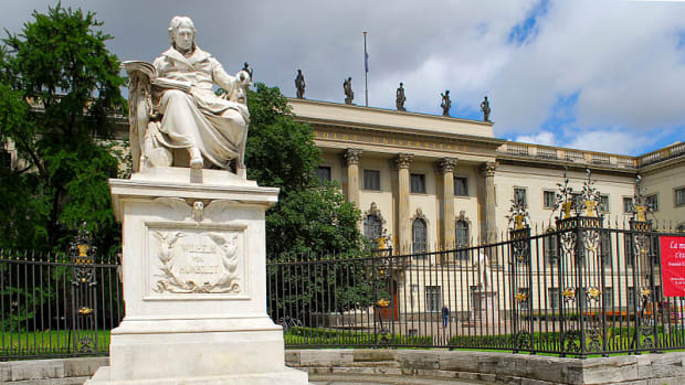 Wilhelm Von Humboldt Statue At Humboldt University