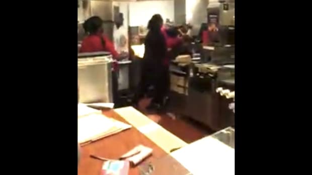 McDonald's Employees Fight Over Pies (Video) Promo Image