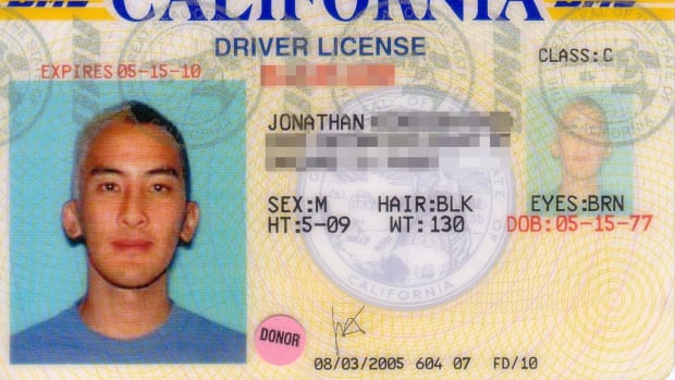 California Drivers License.