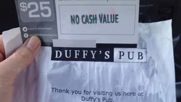 Duffy's Pub Note.