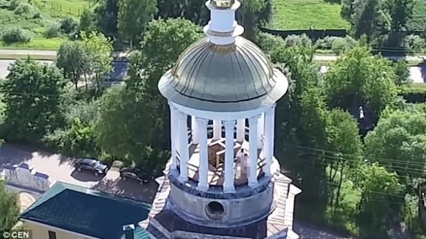 Drone Catches Couple Having Sex In Monastery (Video) Promo Image