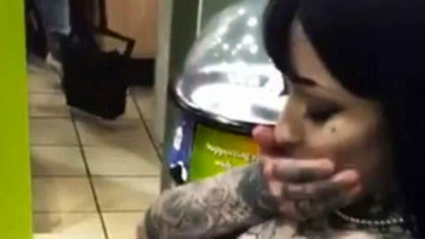 Woman Gets Stuck in McDonald's Seat (Video) Promo Image