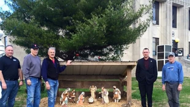 A Nativity Scene At Jefferson County Courthouse