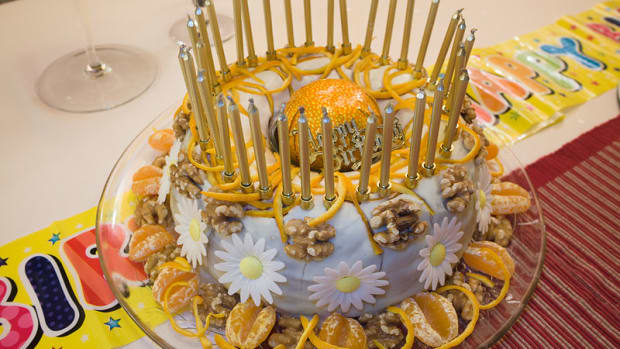 A Birthday cake (stock photo)