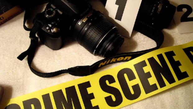 Crime Scene tape and camera