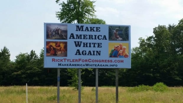 Tennessee Candidate: 'Make America White Again' Sign Promo Image