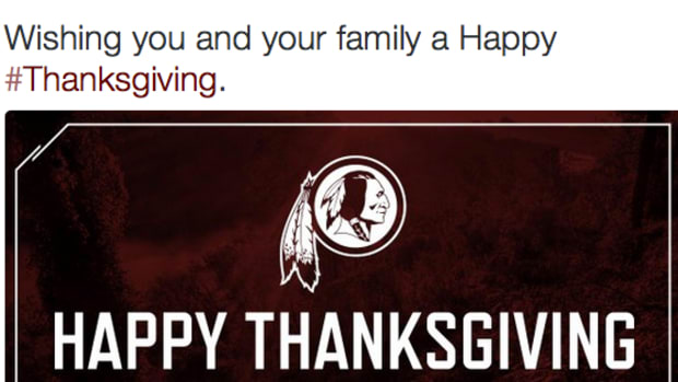Washington Redskins Happy Thanksgiving Tweet