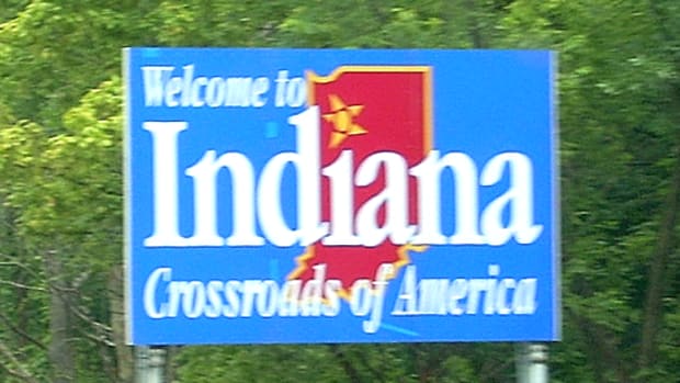 Welcome To Indiana Sign