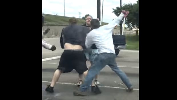 Wild Road Rage: Four-Person Fight In Texas (Video) Promo Image