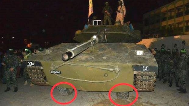 Hamas' fake tank 