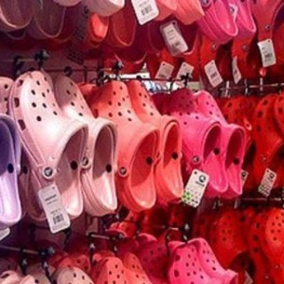 crocs on people's feet