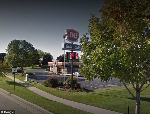 Exterior of the Dairy Queen from Google street view, Google Maps via Daily Mail