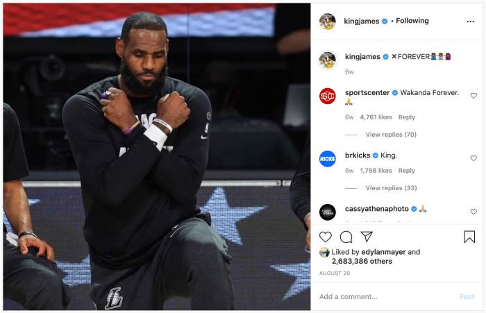 Photo Credit: Instagram/King James