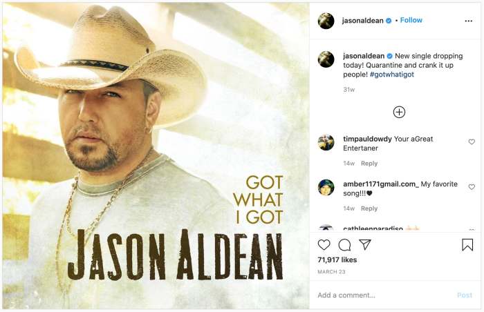 Photo Credit: Instagram/Jason Aldean