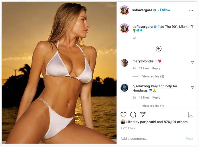 Photo Credit: Instagram/Sofia Vergara