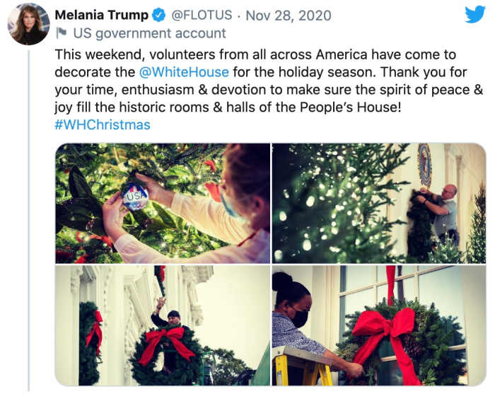 Photo Credit: Twitter/Melania Trump