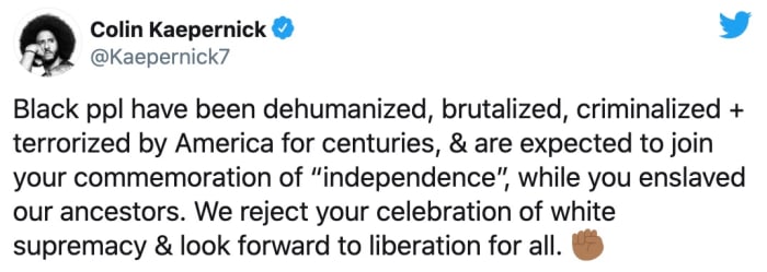 Photo Credit: Twitter/Colin Kaepernick