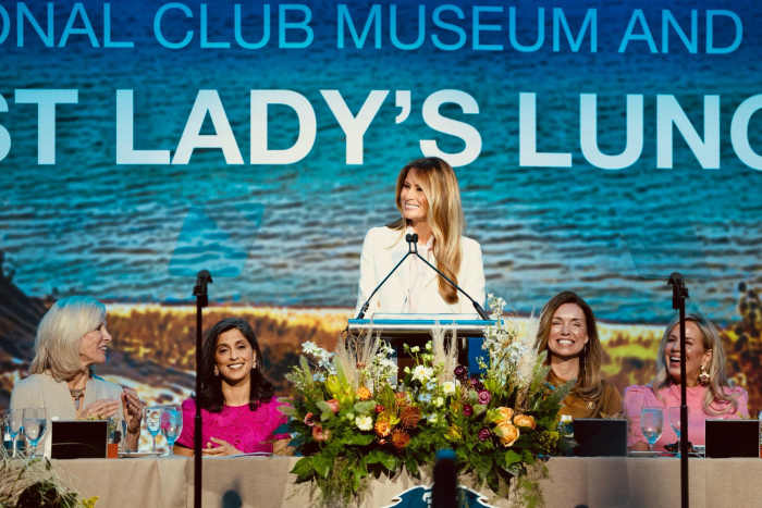 First Lady Melania Trump at The Congressional Club Museum & Foundation 112th First Lady’s Luncheon, Photo Credit: First Lady Melania Trump/X